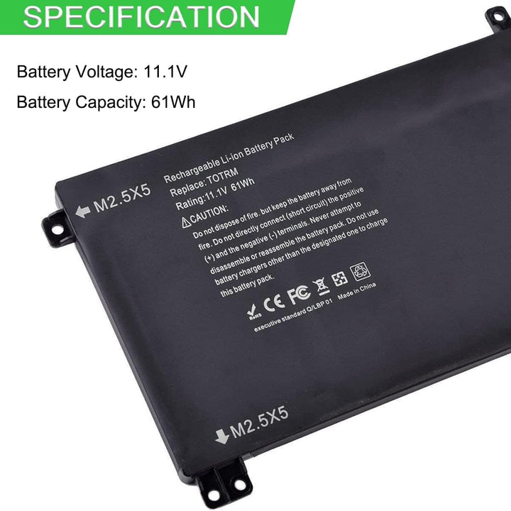 XITAIAN 11.1V 61Wh T0TRM Ersatz Laptop Akku für Dell Precision M3800, XPS 15 (9530) Series 245RR 0H7