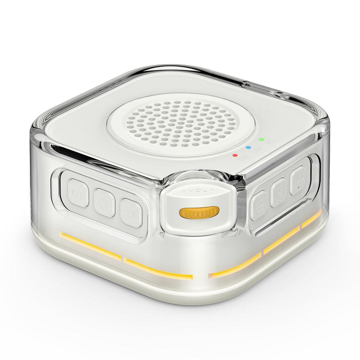 White Noise Machine Baby, Weisses Rauschen mit 28 Klängen, 3 Helligkeit Warmweisse Nachtlicht, Noise