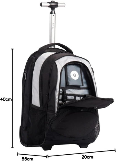 Totto Koffer, 46 cm, 31 L, Schwarz, Schwarz, Koffer