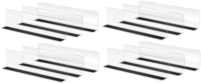 HOMSFOU 12 Stück Regalteiler Verstellbare Einlegeböden Für Schränke Verstellbare Regale Magnetisches