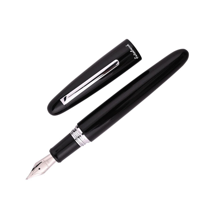 Esterbrook E116 Estie Ebony Oversized Füllfederhalter aus Acryl mit verchromten Beschlägen Federstär