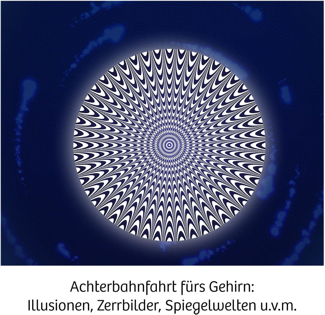 KOSMOS 617530 Fun Science Brain Tricks, mehrsprachige Anleitung, Experimente mit optischen Täuschung