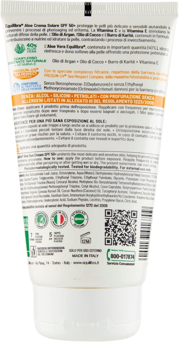 EQUILIBRA SUN ALOE PRO UV F50 CR 150ML
