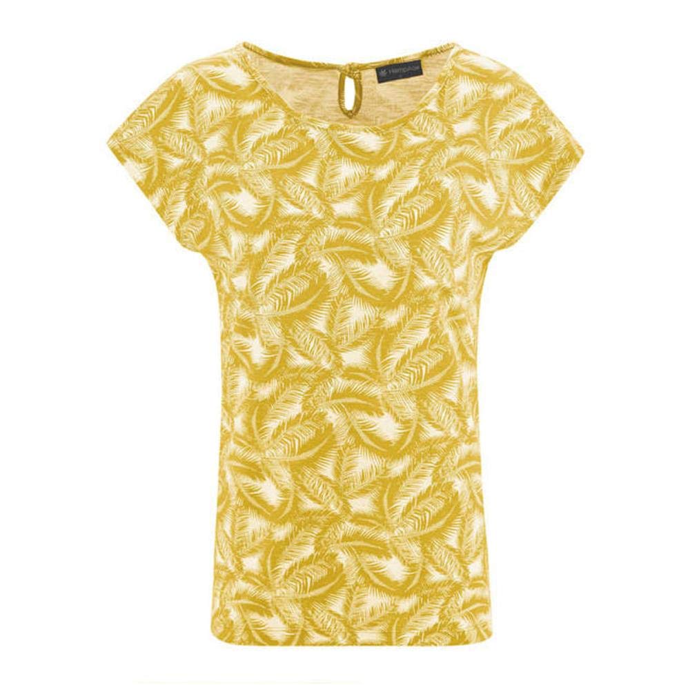 HempAge Damen T-Shirt Hanf/Bio-Baumwolle, Curry, Gr. XL