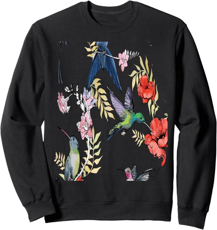 Schönes, buntes Kolibri-Kunstwerk Sweatshirt