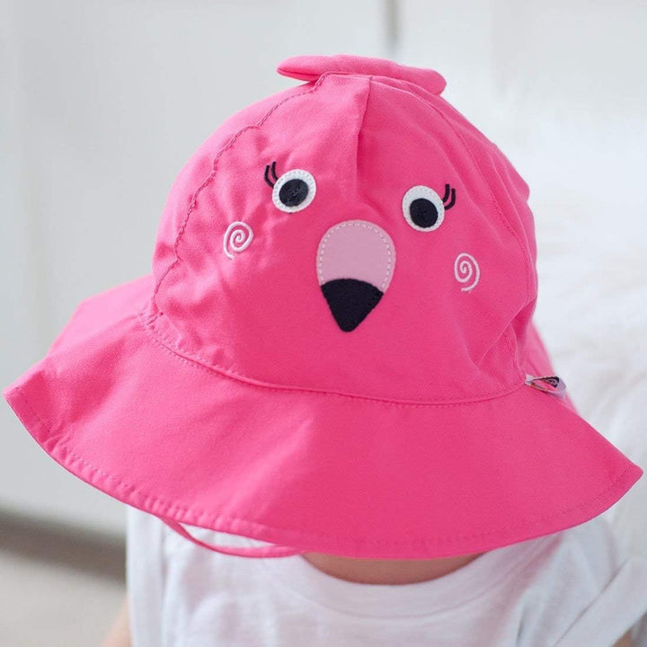 ZOOCCHINI LSF 50+ Baby Schwimmwindel & Sonnenhut Set, Franny der Flamingo, 3-6 Monate