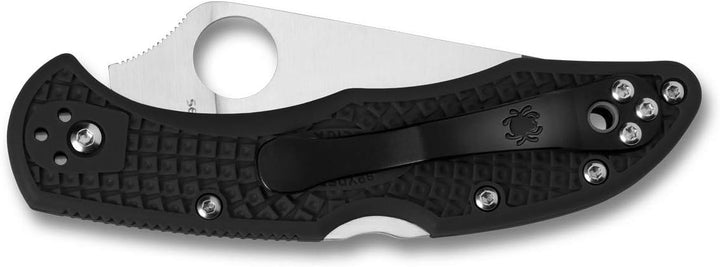 Spyderco C11FPBK Taschenmesser Delica Light Black FRN, Schwarz, M