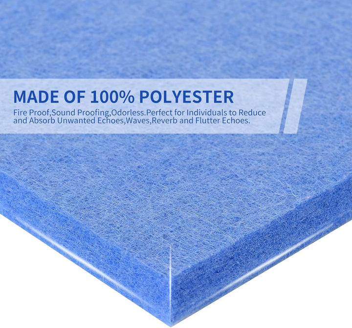 Rdutuok 12 Stück Selbstklebend Akustik Panel,30x26x1cm Hexagon Akustik Absorber Schallschutzplatten