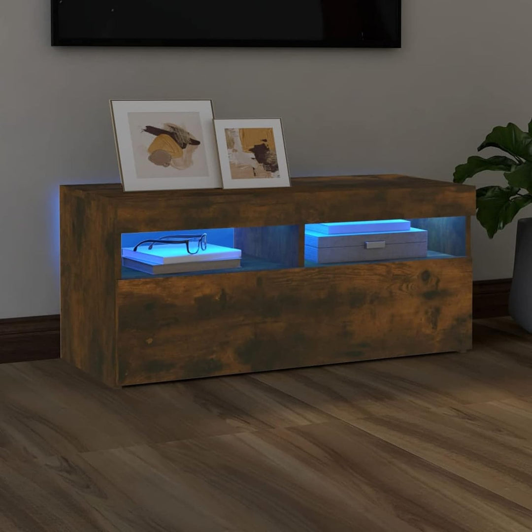 Tidyard TV-Schrank TV-Ständer Mit RGB-LED-Leuchte Fernsehschrank Sideboard Lowboard Fernsehtisch Sof
