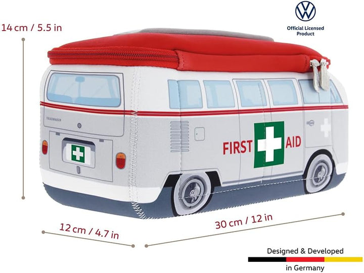 BRISA VW Collection - T1 Bulli Bus Kulturbeutel Kosmetiktasche | Volkswagen Universaltasche Waschbeu
