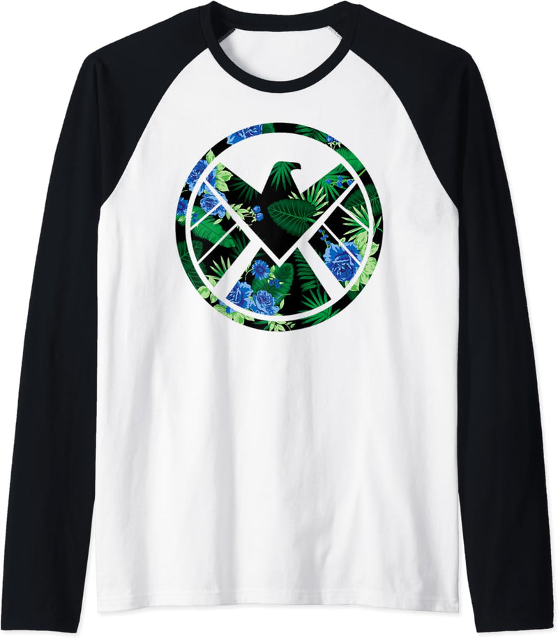Marvel Agents Of Shield Floral Paradise Icon Raglan