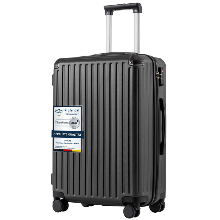 COOLIFE Koffer Trolley-Koffer Hartschalen-Koffer Rollkoffer Reisekoffervon ABS-Material mit TSA-Schl