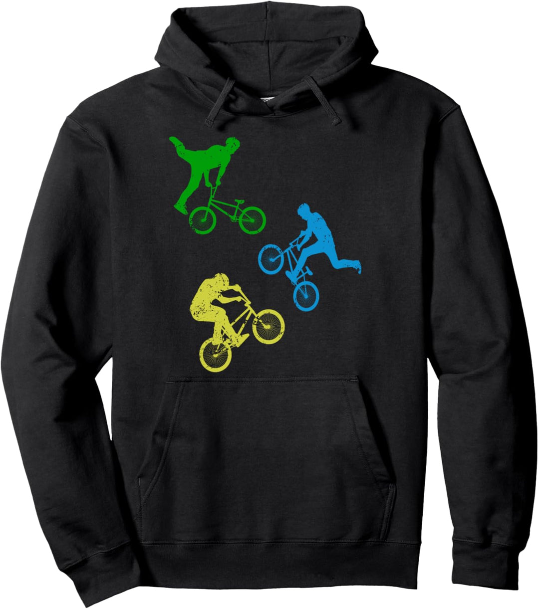 BMX Bike Fahrrad Downhill Stunts - Kinder Jungen Dirt Biking Pullover Hoodie