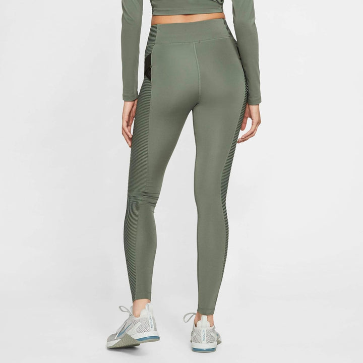 NIKE Damen W Np CLN Tight Aero-Adapt Leggings, Wacholder Nebel/Metallic Silber, XL
