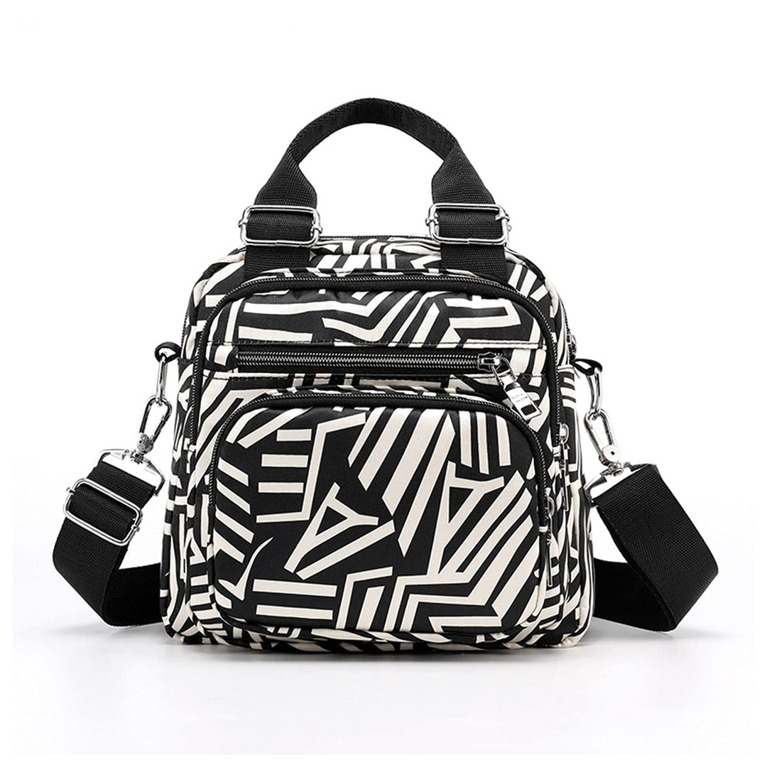 PORRASSO Damen Umhängetasche Kleiner Rucksack Casual Schultertasche Multi Tasche Nylon Handtasche Ru