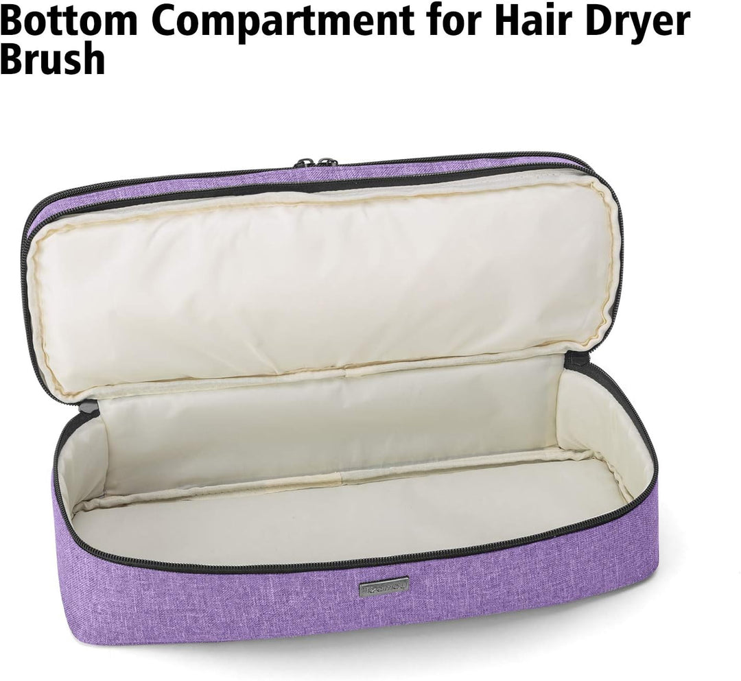 Teamoy Aufbewarhungstasche für Warmluftbürste Haartrockner, Glättender Styler Tragetasche, Reisetasc