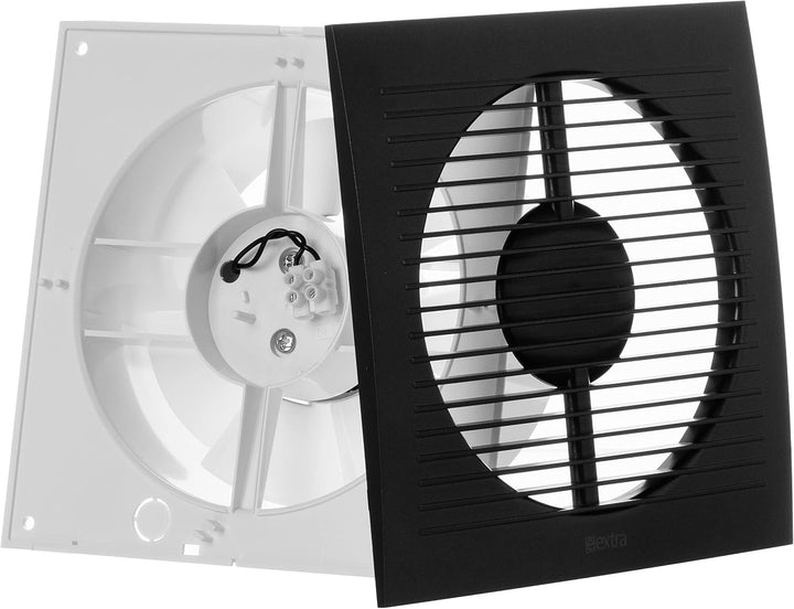 Steinberg14 Abluftventilator 125mm Anthrazit Badlüfter Fan - Ventilator zur Belüftung in Bad und WC
