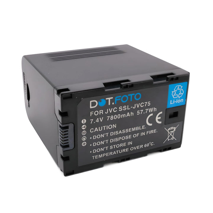 Dot.Foto SSL-JVC75 Premium 7.4v / 7800mAh Akku für JVC GY-HMQ10, GY-HM200, GY-HM600, GY-HM650, GY-LS