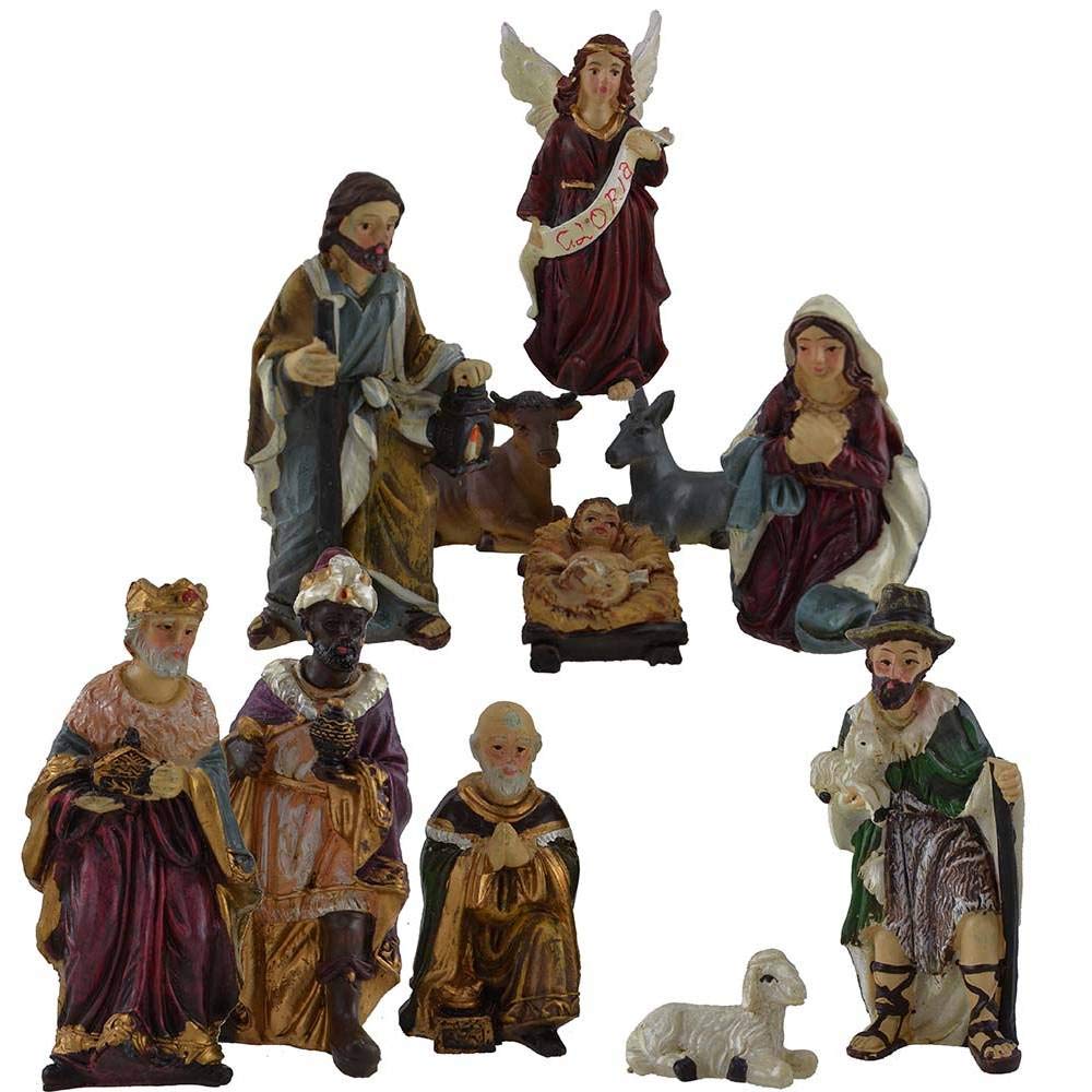 Krippenfiguren 9 cm Blister 11 Stück Krippenfiguren günstige Ausführung 90661