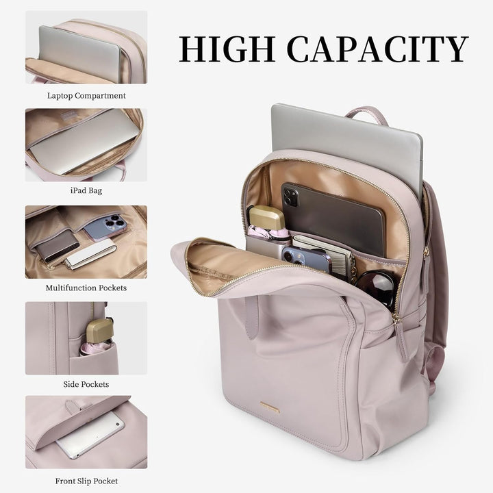 GOLF SUPAGS Laptop Rucksack Damen Elegant 14 Zoll Schulrucksack Herren Tagesrucksack Wasserdicht Sch