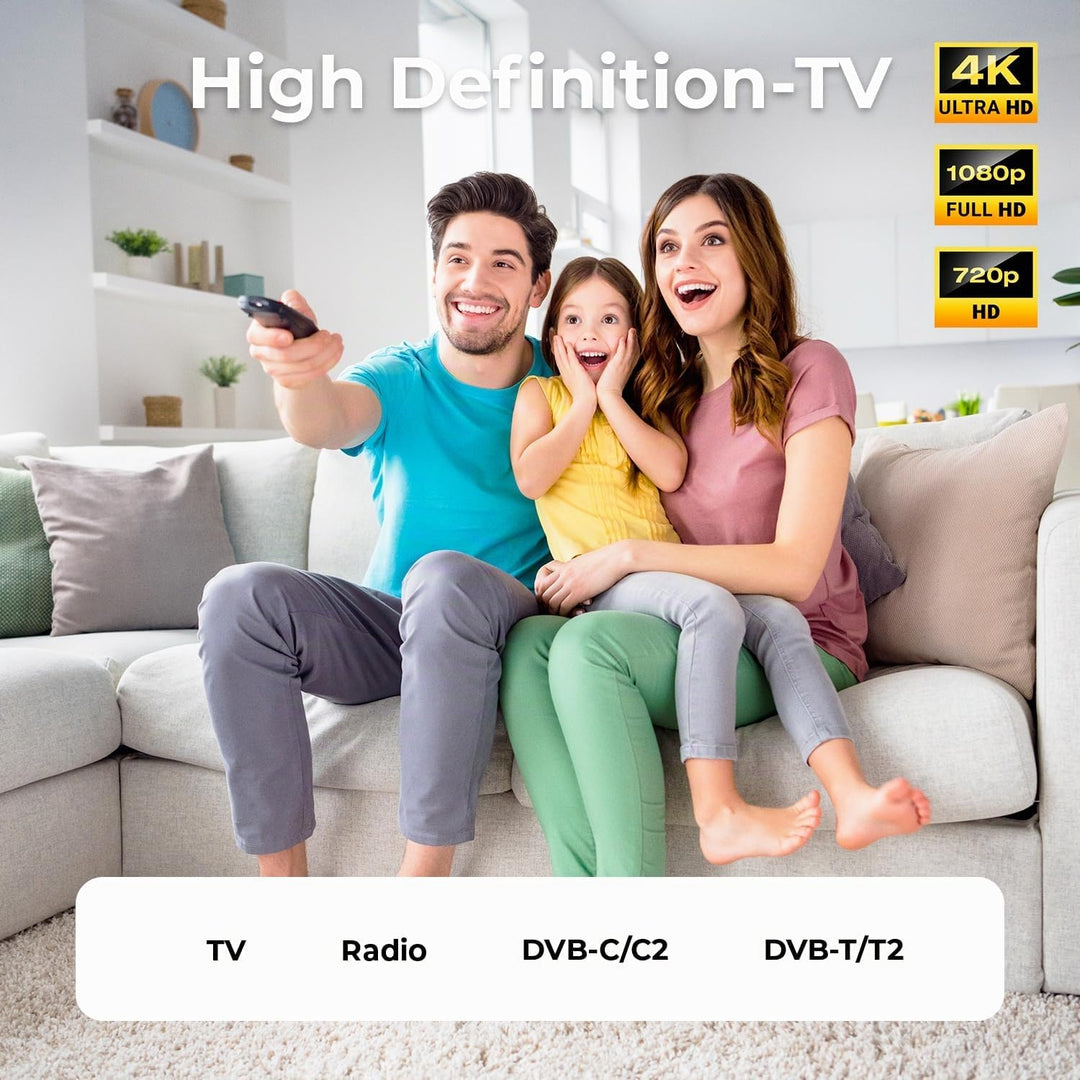 deleyCON 15m 4K TV Antennenkabel Koaxialkabel TV-Kabel HDTV FULL HD - IEC-Stecker zu IEC-Buchse - Me