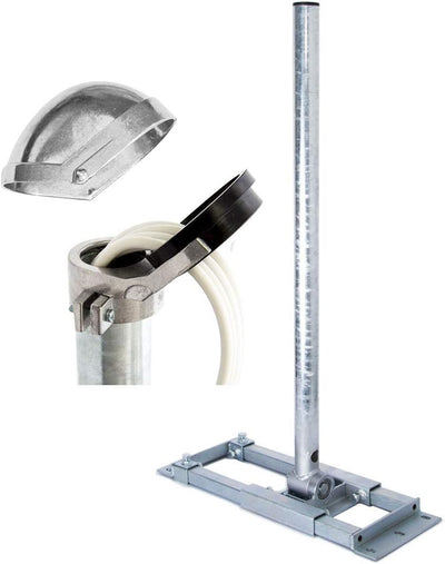 Premium X Deluxe X130-48 Dachsparrenhalter 130 cm Mast Ø 48 mm SAT Dach-Sparren-Halterung inkl. ALU-