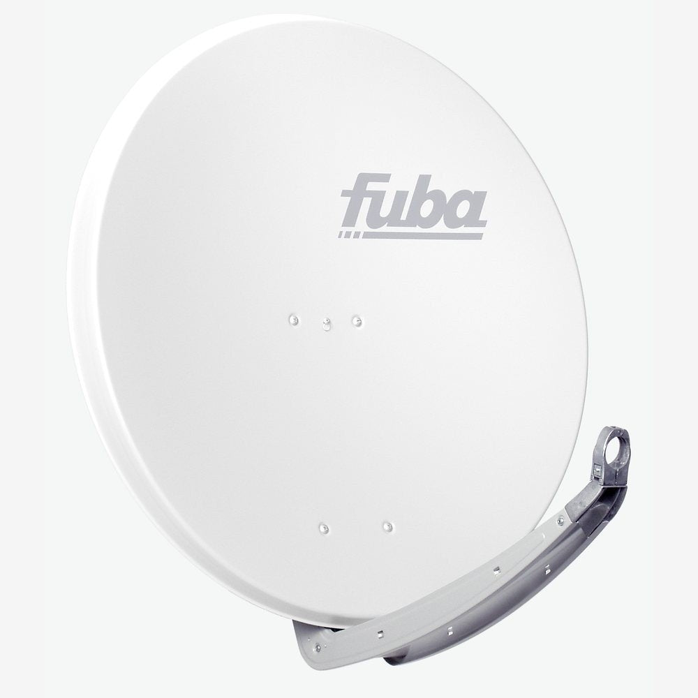 Fuba DAA 850 W Aluminium-Satelliten-Parabolantenne (39,53 dB) weiss weiss 85 cm, weiss 85 cm