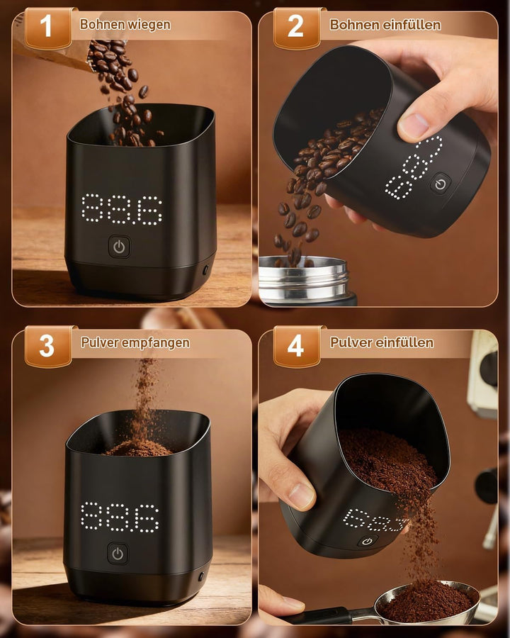 Kaffee Waage, Digital Kaffeewaage för Espresso &amp; Pour-Over, Kaffeewaage mit Timer Barista Zubehör, M