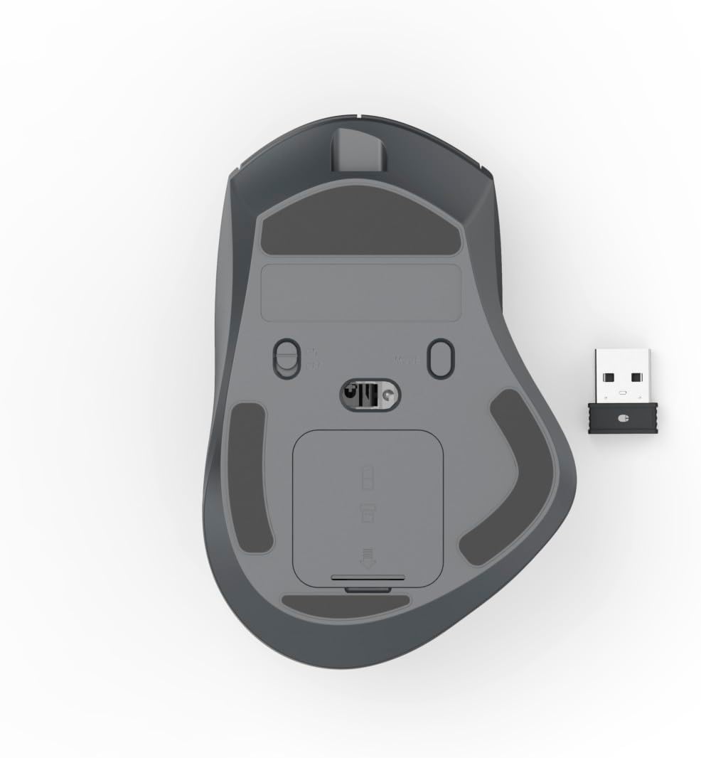 Hama Maus kabellos, wiederaufladbar, Bluetooth/Funk (Multi Device, optische Maus ohne Klickgeräusch,