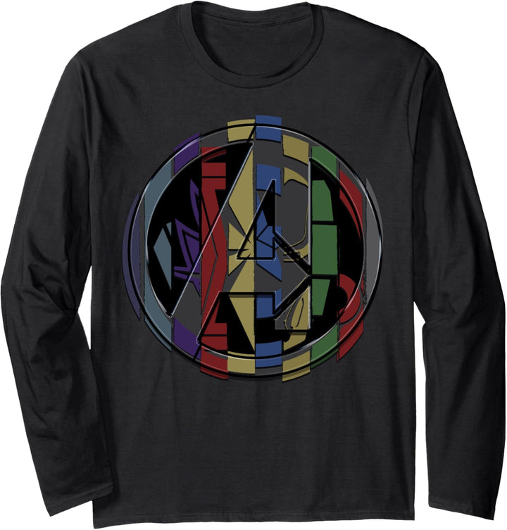 Marvel Avengers: Endgame Logo Badge Mashup Langarmshirt
