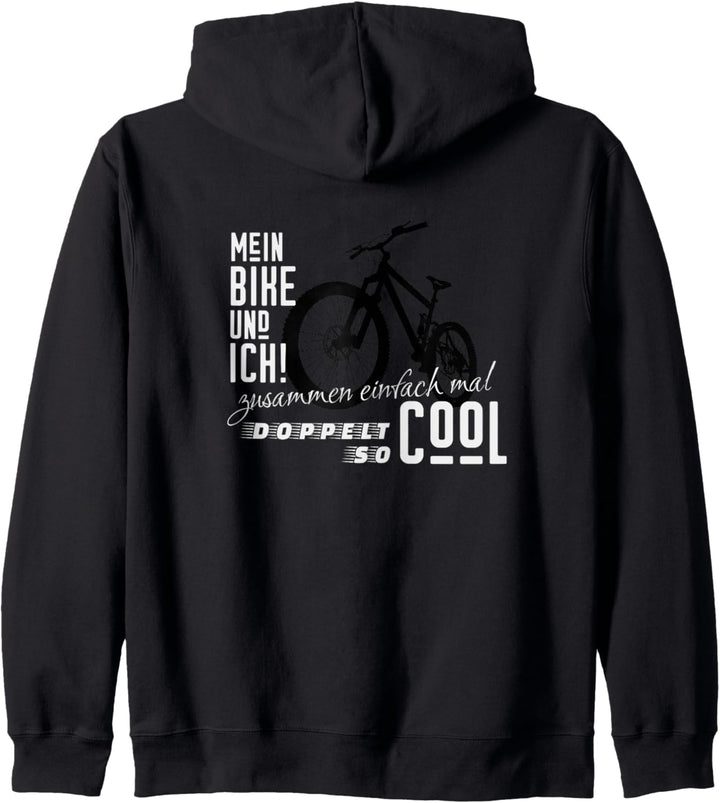Mein Bike und ich lässig doppelt Cool | Mountainbike Kapuzenjacke