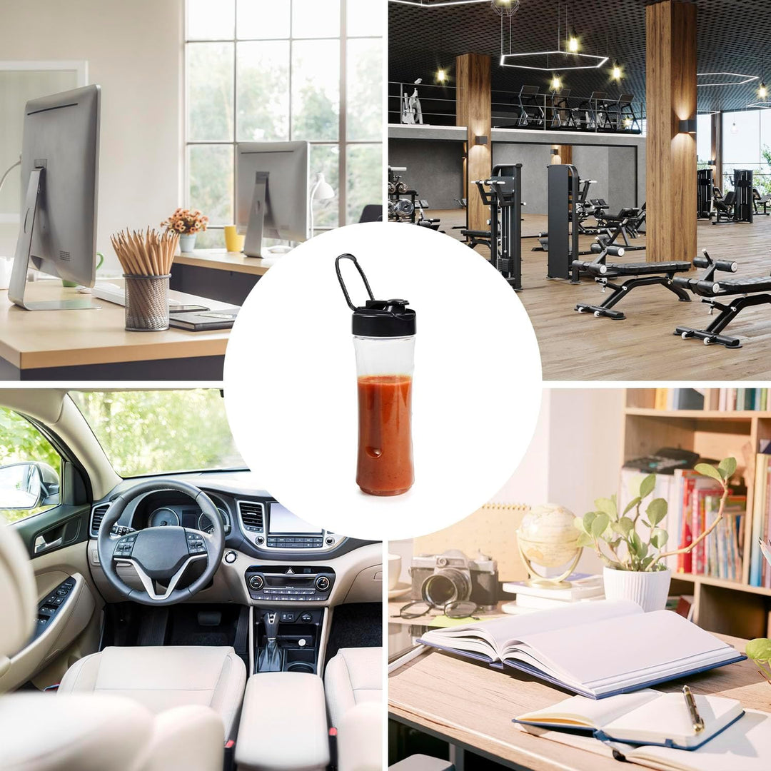 Tristar Smoothie Maker – 500ml Becher – Blender to go – Edelstahlklingen – mit Deckel – spülmaschine