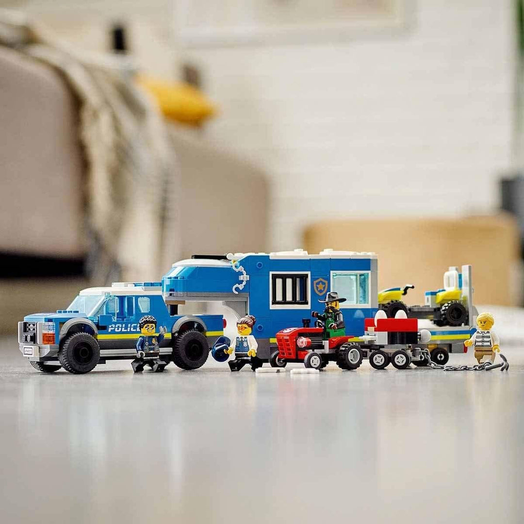 LEGO 60315 City Mobile Polizei-Einsatzzentrale Spielzeug mit Polizeiauto für Jungen und Mädchen, mit