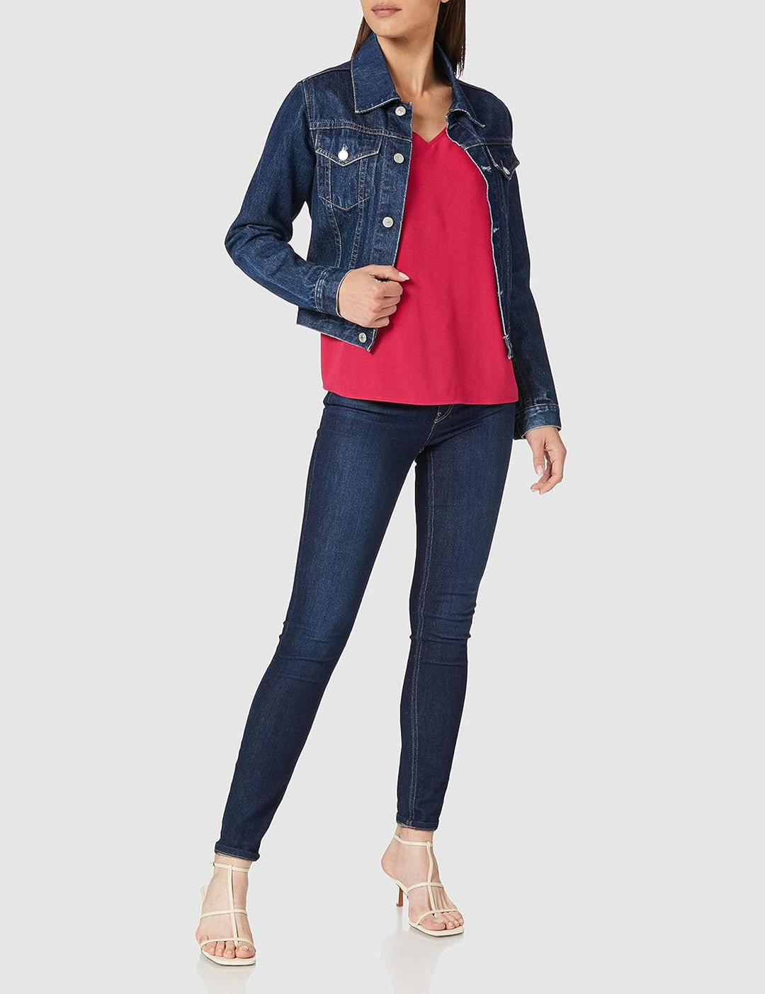 Comma Damen Bluse 40 4476 Pink, 40 4476 Pink