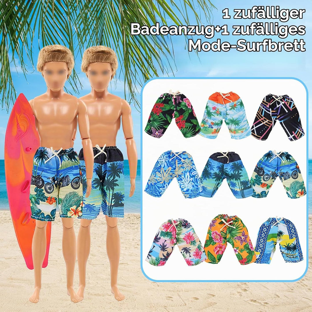 22 Fashion Kleidung und Zubehör Kompatibel mit 11.5 Zoll Boy Puppen, Enthält 7 Bekleidung 7 Paar Hos