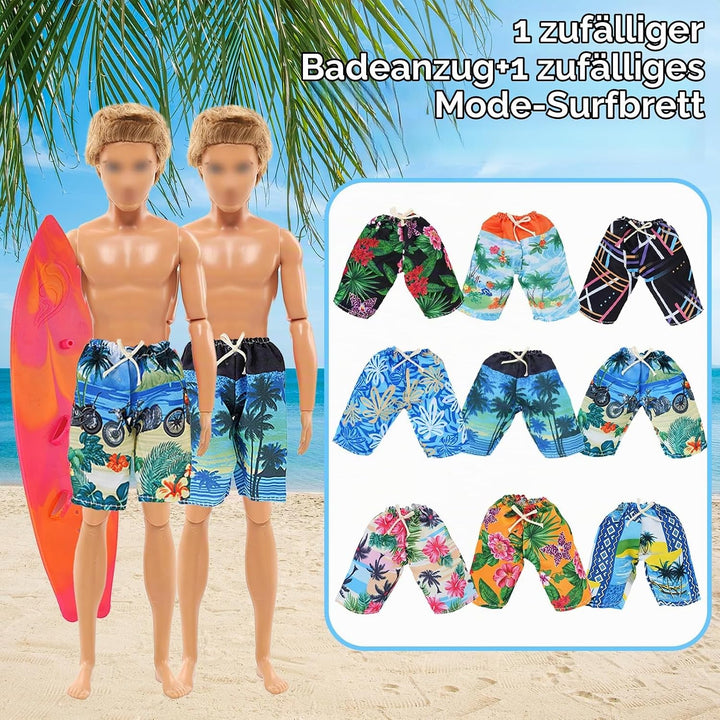 22 Fashion Kleidung und Zubehör Kompatibel mit 11.5 Zoll Boy Puppen, Enthält 7 Bekleidung 7 Paar Hos