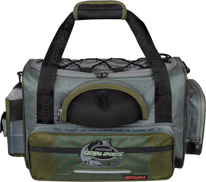 normani XXL Angeltasche mit 5 Köderboxen wasserdichte Angelbox Allzwecktasche Karpfentasche Tackle B