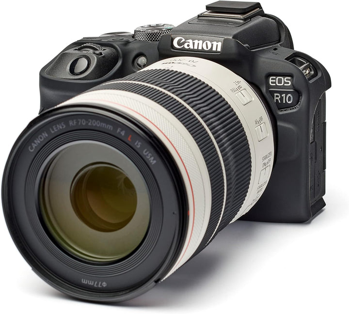 easyCover - Silikon Kameratasche - Schutz für Ihre Kamera - Canon R10 - Schwarz Black, Black