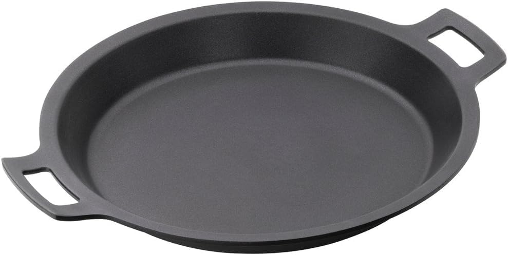 BRA Efficient Paella-Pfanne, Aluminiumguss mit Antihaftbeschichtung Teflon Platinum Plus, Silikongri