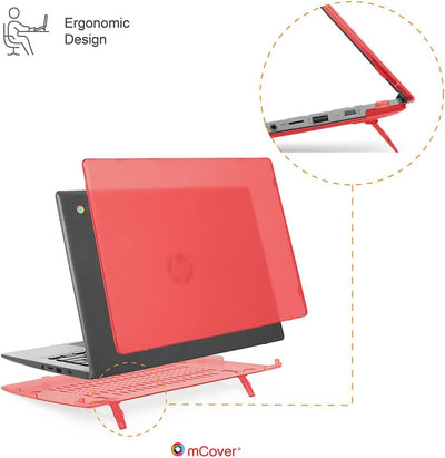 mCover Kompatibel HP Chromebook 14A-NAxxxx Serie Laptophülle, Rot, 2020-2022, Rot