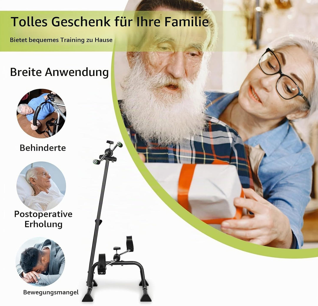 Pedaltrainer für Senioren, verstellbares Widerstandsfahrrad für Arm- und Beintraining, tragbares Phy