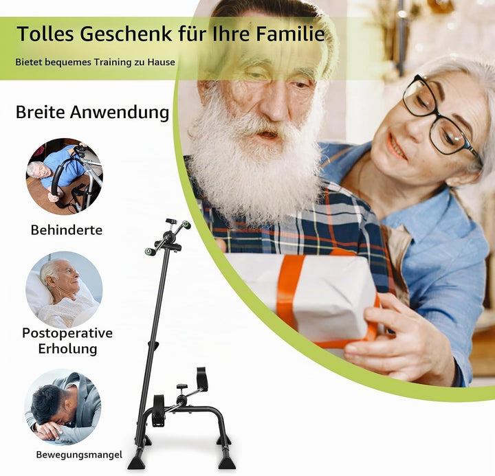 Pedaltrainer für Senioren, verstellbares Widerstandsfahrrad für Arm- und Beintraining, tragbares Phy