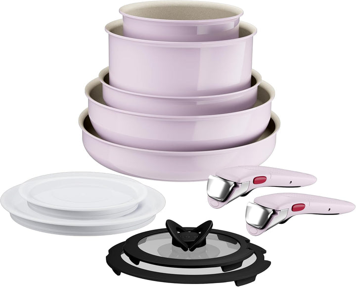 Tefal Ingenio Serenity Kochgeschirr, 11-teilig, Komplett-Edition, Antihaftbeschichtung, Induktion, s