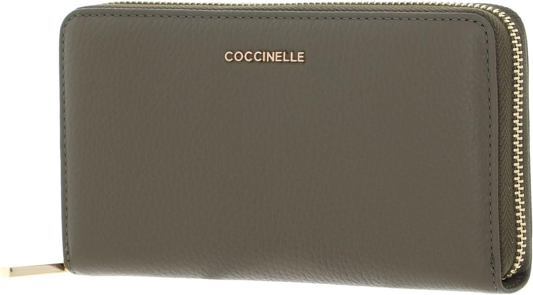 Coccinelle Metallic Soft - Geldbörse 7cc 18 cm Laurel Green, Laurel Green