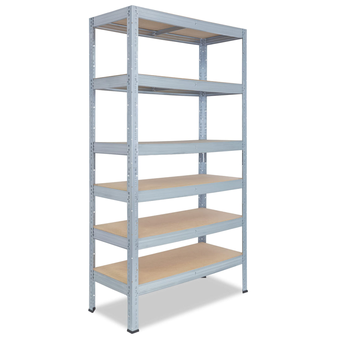 shelfplaza® 200x40x30cm Profi Schwerlastregal verzinkt/Metallregal mit 6 Böden à 166kg Tragkraft/Kel
