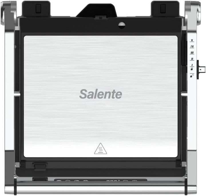 FlamePro Kontaktgrill mit externem Temperaturfühler, 8 Programme, antihaftbeschichtete Grillplatte,