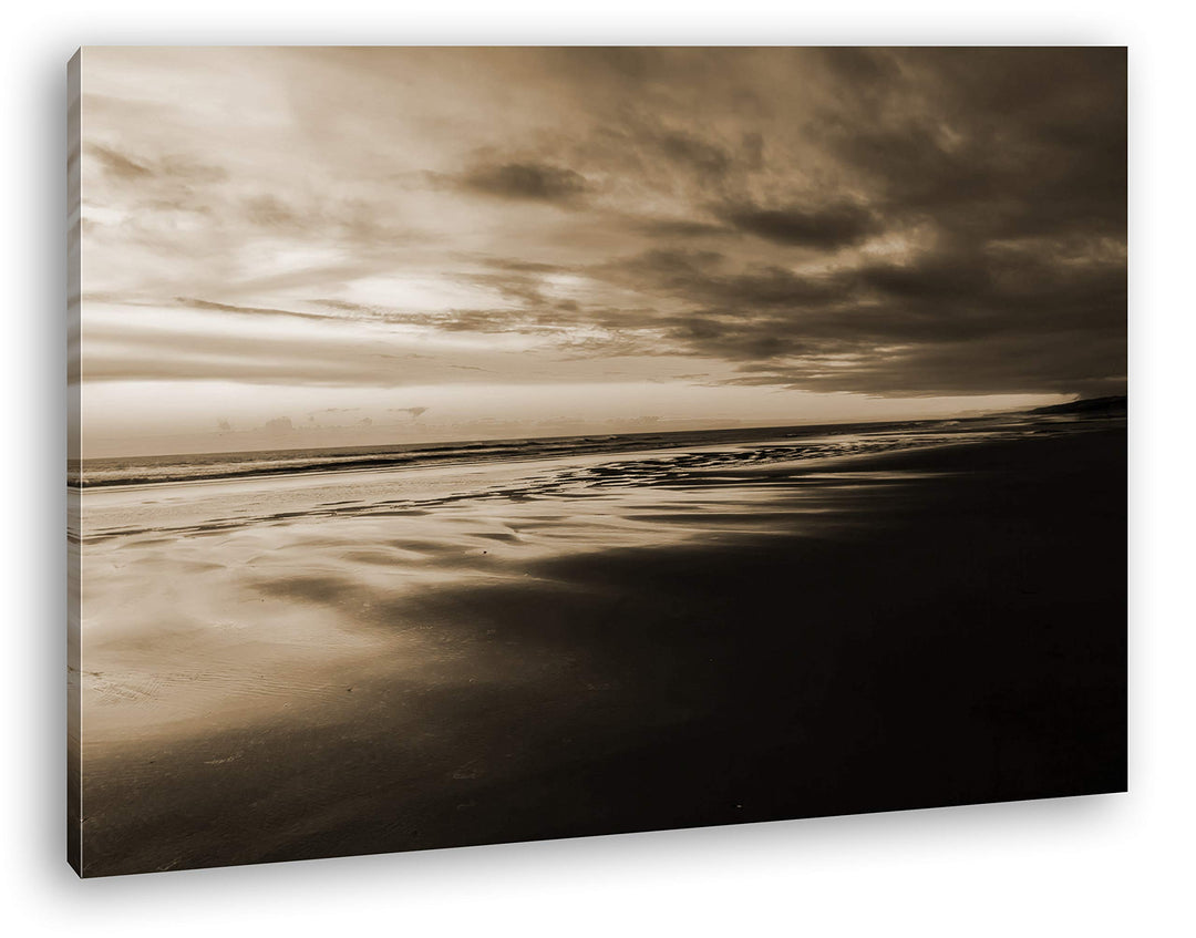 deyoli Sonnenaufgang Neuseeland Format: 100x70 Effekt: Sepia als Leinwand, Motiv fertig gerahmt auf