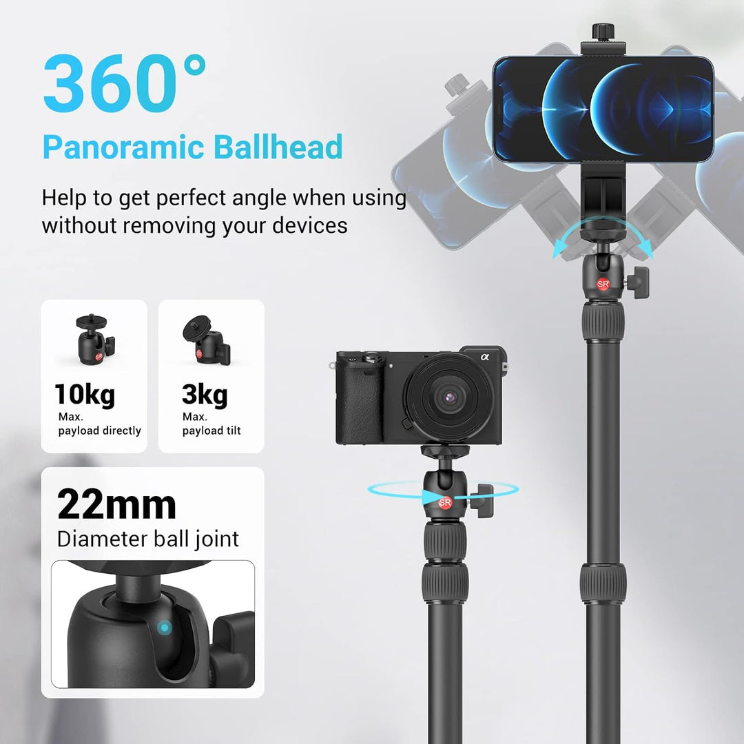 SmallRig Selection Tischklemme Kamera Stativ Lampenstativ mit 360ﾟKugelkopf für Kamera/Ringlicht/Sma
