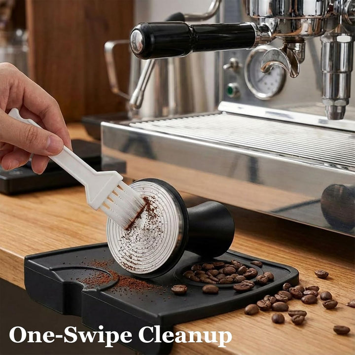Kaffee Tamper 58mm mit einstellbarem Druck & automatischem Federmechanismus - Edelstahl Basis für gl