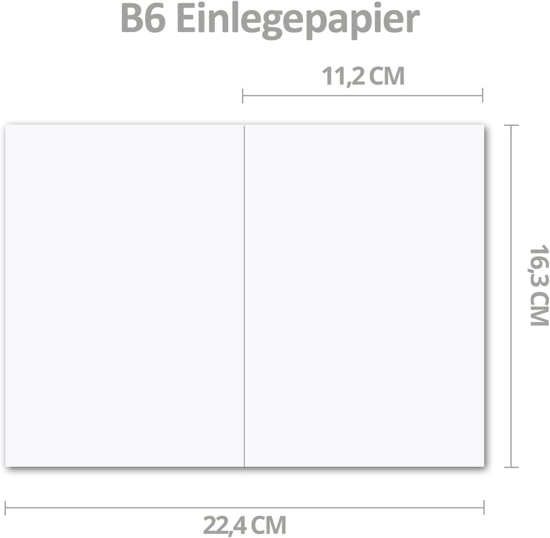 100x faltbares Einlege-Papier für B6 Doppelkarten - transparent-weiss - 163 x 224 mm (112 x 163 mm g